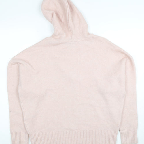 Peacocks Womens Pink Hooded Pullover Hoodie Medium Soft Knit
