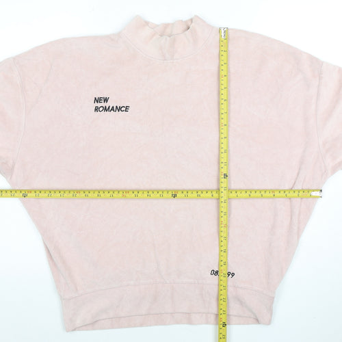 Topshop Women Pink Pullover Sweatshirt UK 10 Relaxed Fit