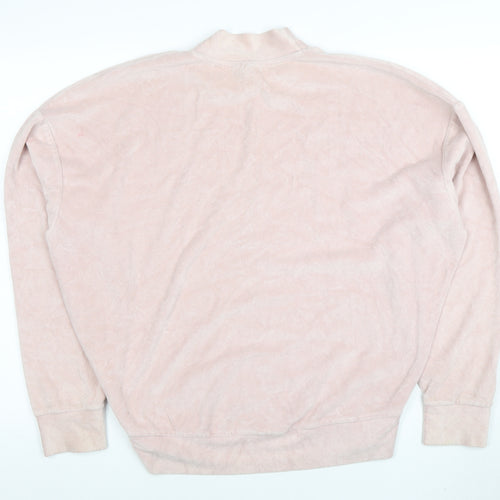 Topshop Women Pink Pullover Sweatshirt UK 10 Relaxed Fit