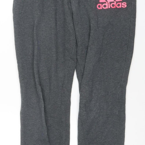 Adidas Womens Grey XS Jogger Sweatpants Activewear Trousers