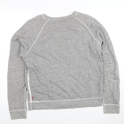 Levi's Mens Grey Cotton Crew Neck Long Sleeve Sweatshirt M
