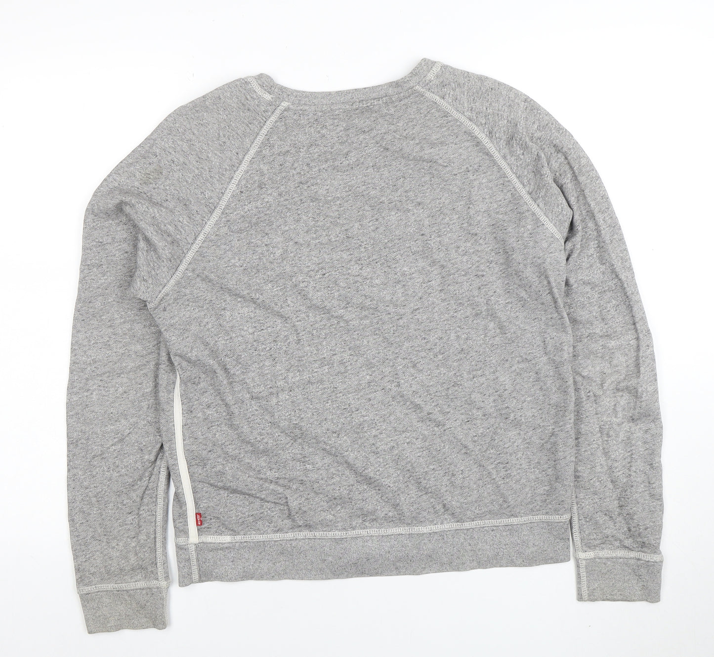 Levi's Mens Grey Cotton Crew Neck Long Sleeve Sweatshirt M