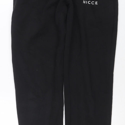 Nicce Men’s Black Jogger Sweatpants XXS Cotton Blend Tapered Fit
