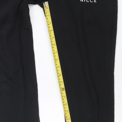 Nicce Men’s Black Jogger Sweatpants XXS Cotton Blend Tapered Fit