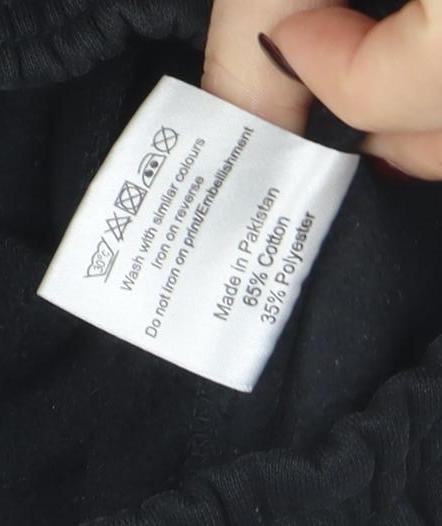 Nicce Men’s Black Jogger Sweatpants XXS Cotton Blend Tapered Fit
