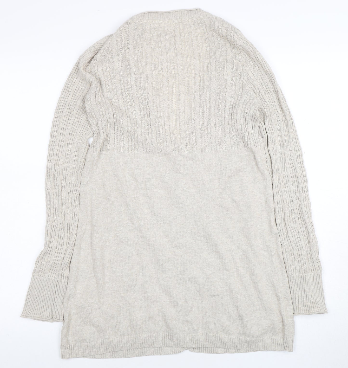 Mammut Women Beige V-Neck Long Sleeve Cardigan Size 12