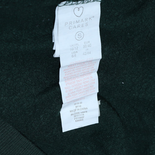 Disney Green Women's Pullover Hoodie Small Primark Cares