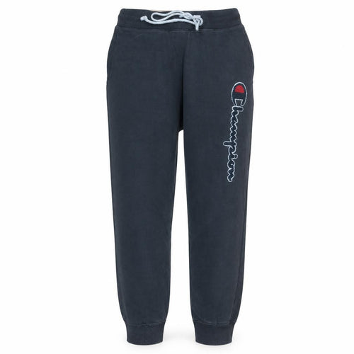 Champion Men's Black Small Logo Sweatpants Joggers Tapered Fit