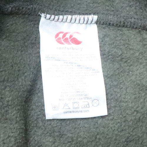 Canterbury Men's Grey Pullover Hoodie M Logo Fleece Rugby Sweatshirt