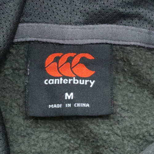 Canterbury Men's Grey Pullover Hoodie M Logo Fleece Rugby Sweatshirt