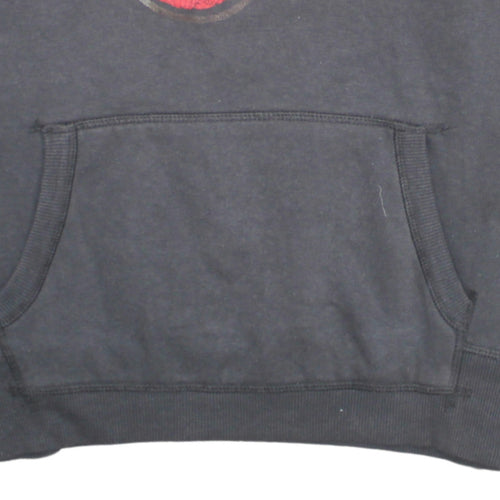 H&M L.O.G.G. Womens Black Rolling Stones Pullover Hoodie Size 12