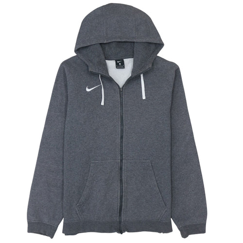 Nike Men's Grey Full Zip Hoodie M Fleece Sportswear Sweatshirt