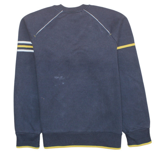 Adidas Mens Blue Logo Pullover Sweatshirt Size M Regular Fit