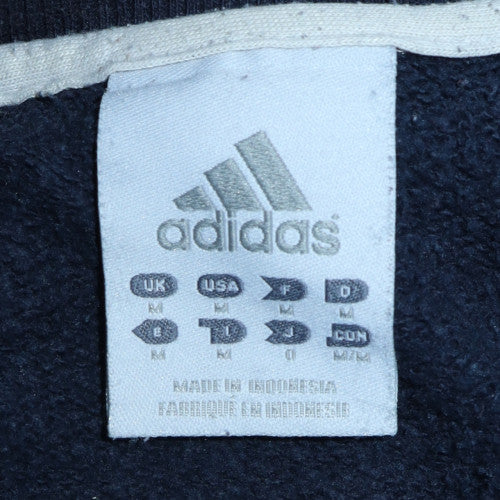 Adidas Mens Blue Logo Pullover Sweatshirt Size M Regular Fit