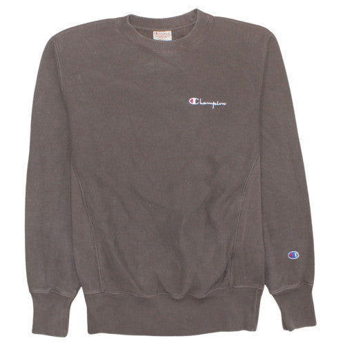 Champion Men's Brown Small Reverse Weave Pullover Sweatshirt