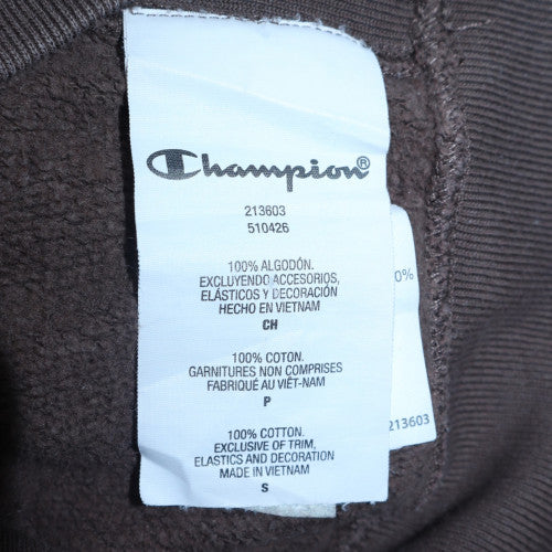 Champion Men's Brown Small Reverse Weave Pullover Sweatshirt
