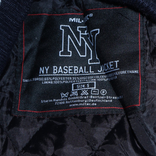 Mil-Tec Men's Blue White NY Varsity Baseball Jacket Size S