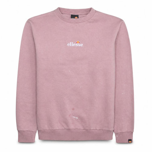 Front view of Ellesse women’s pink crew neck pullover sweatshirt uk 12
