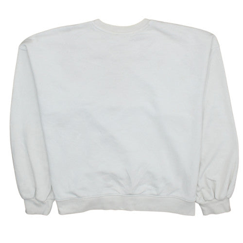 Adidas Womens White Crew Neck Pullover Sweatshirt Size 20