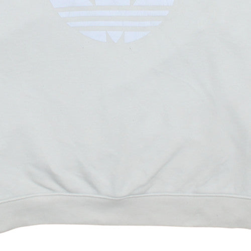 Adidas Womens White Crew Neck Pullover Sweatshirt Size 20