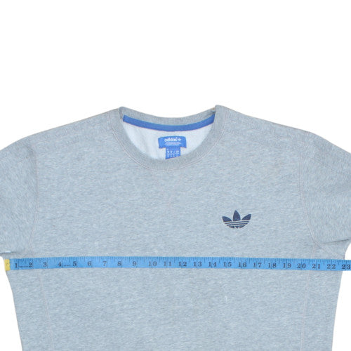 Adidas Men's Grey Crew Neck Fleece Sweatshirt M Regular