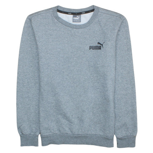 Puma Men's Grey Crew Neck Pullover Sweatshirt XS