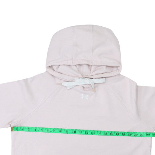 Under Armour Women Pink Hoodie Large Pullover Loose Fit Casual