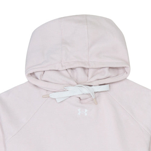 Under Armour Women Pink Hoodie Large Pullover Loose Fit Casual