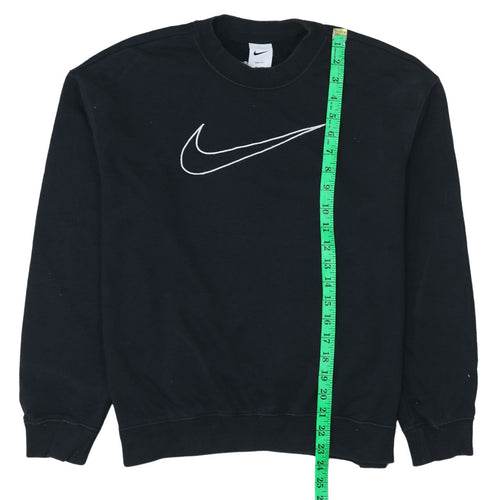 Nike Womens Black Dri-Fit Crew Neck Pullover Sweatshirt Size S