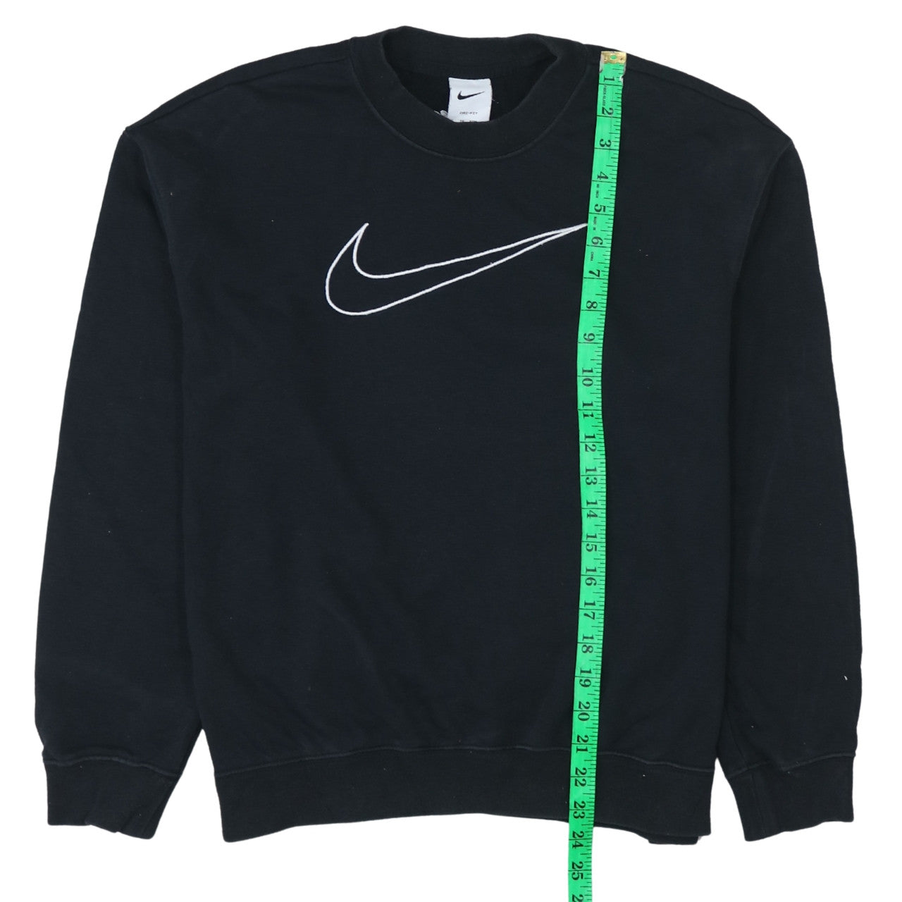Nike Womens Black Dri-Fit Crew Neck Pullover Sweatshirt Size S