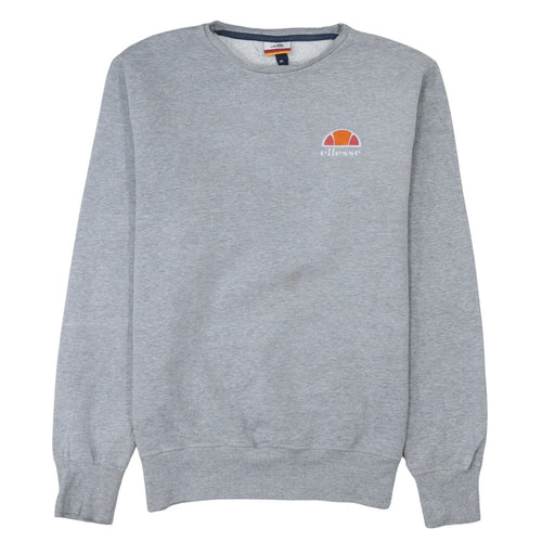 Ellesse Men's Grey Regular Fit Crew Neck Sweatshirt M