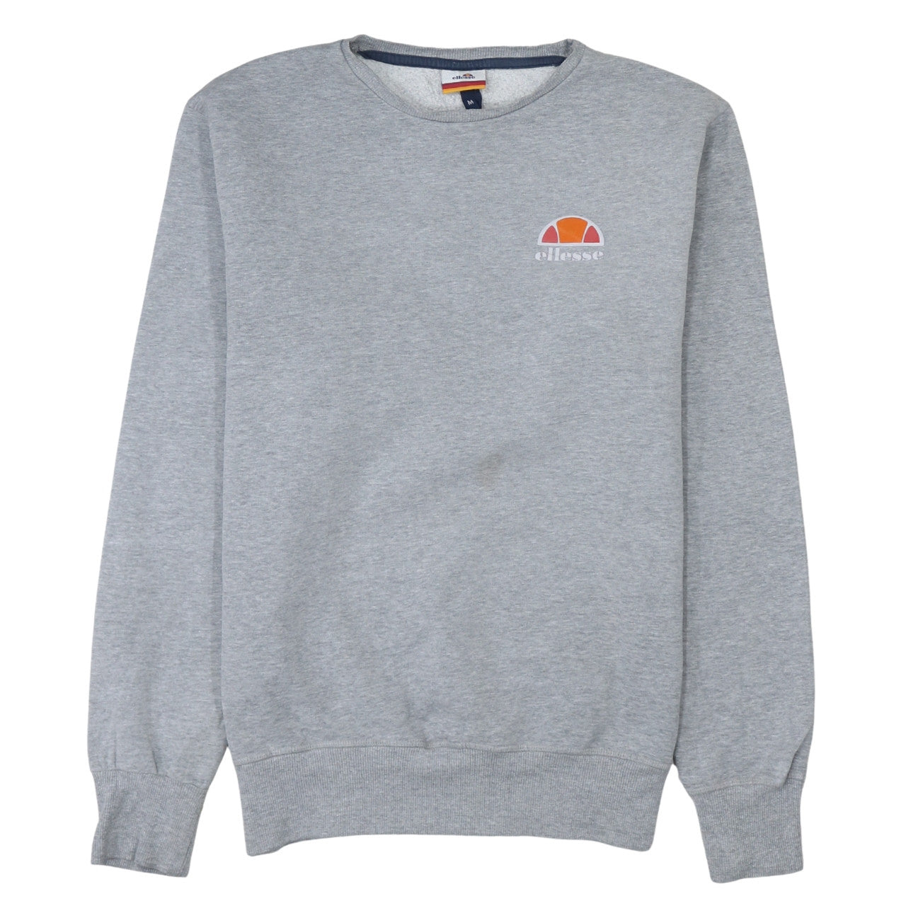 Ellesse Men's Grey Regular Fit Crew Neck Sweatshirt M