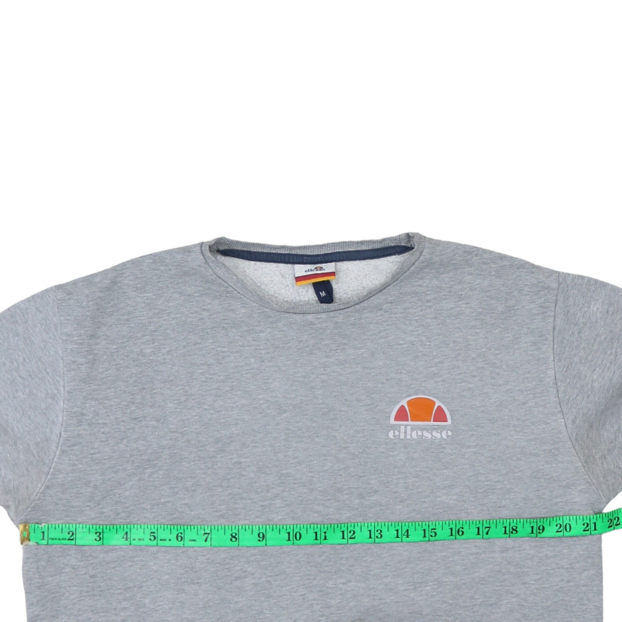 Ellesse Men's Grey Regular Fit Crew Neck Sweatshirt M