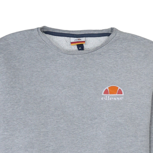 Ellesse Men's Grey Regular Fit Crew Neck Sweatshirt M