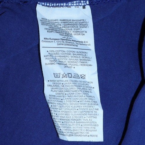 Nike Men’s Blue FCB Barcelona Graphic T-Shirt XXL Cotton Crew Neck