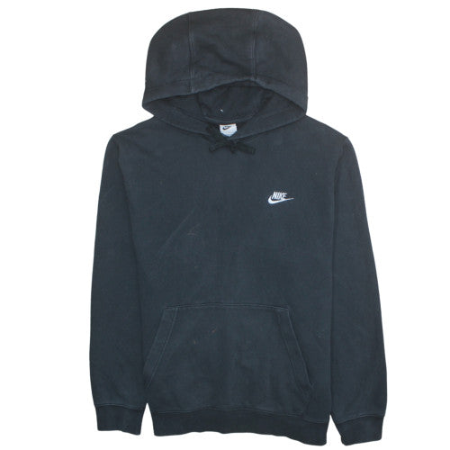 Nike Men's Black Pullover Hoodie L Logo Fleece Sweatshirt