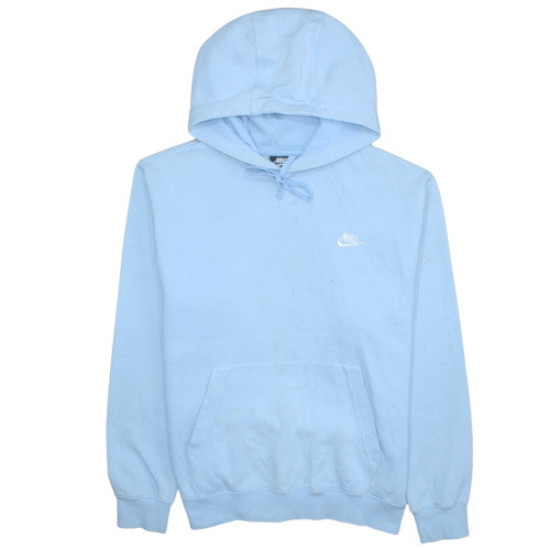 Nike Women’s Blue Pullover Hoodie Medium Cotton Blend Casual