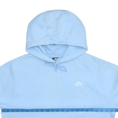 Nike Women’s Blue Pullover Hoodie Medium Cotton Blend Casual