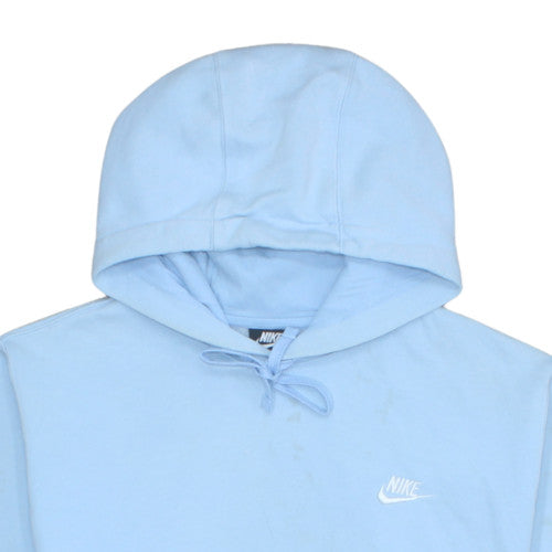 Nike Women’s Blue Pullover Hoodie Medium Cotton Blend Casual