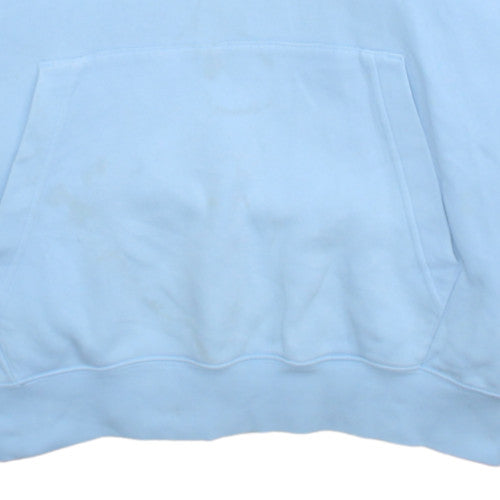 Nike Women’s Blue Pullover Hoodie Medium Cotton Blend Casual