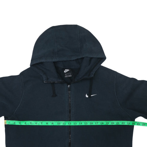 Nike Men's Black Full Zip Hoodie Size L Fleece Sweatshirt