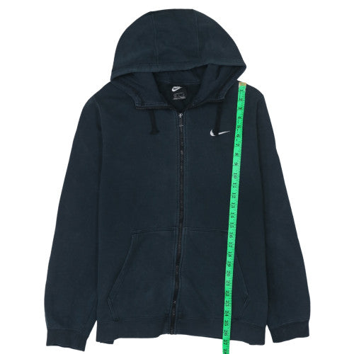 Nike Men's Black Full Zip Hoodie Size L Fleece Sweatshirt