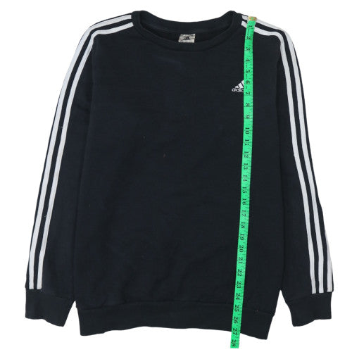 adidas Men's Black 1X Pullover Crew Neck Fleece Sweatshirt