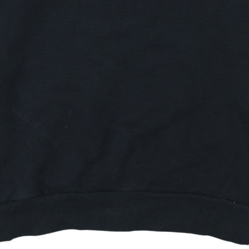 adidas Men's Black 1X Pullover Crew Neck Fleece Sweatshirt