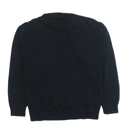 Nike Men's Black 1/4 Zip Collared Fleece Sweatshirt Size M