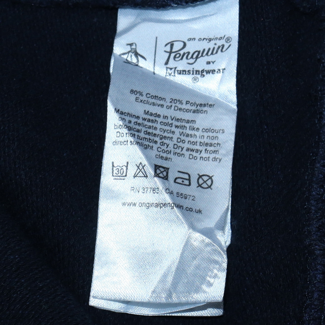 Original Penguin Men's Blue Crew Neck Sweatshirt Size M