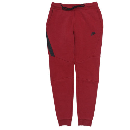 Nike Men's Red Sweatpants Jogger S Slim Fit Cotton Blend Trousers