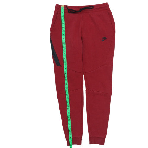 Nike Men's Red Sweatpants Jogger S Slim Fit Cotton Blend Trousers