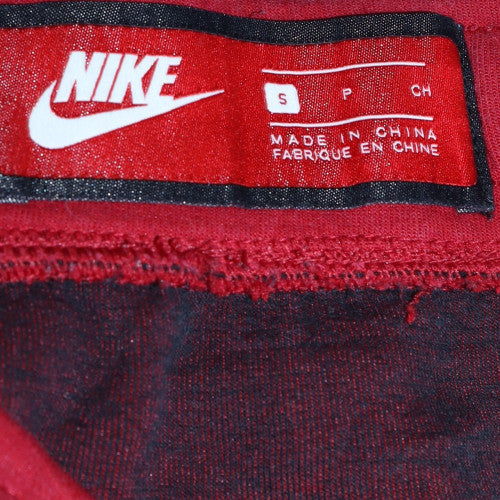 Nike Men's Red Sweatpants Jogger S Slim Fit Cotton Blend Trousers