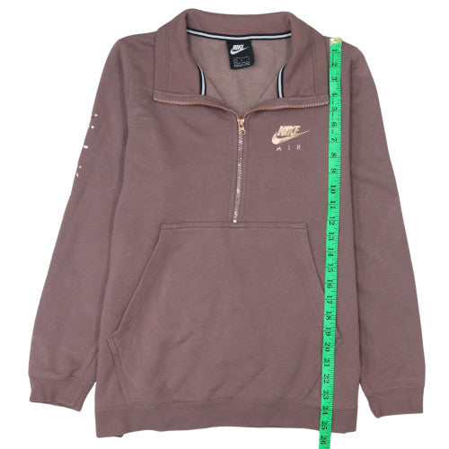 Nike Air Women's Brown 1/2 Zip Pullover Sweatshirt L